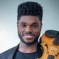 Potrait photo of Edward W. Hardy with violin